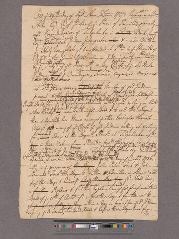 Conrad Weiser deposition relating to Indian's request