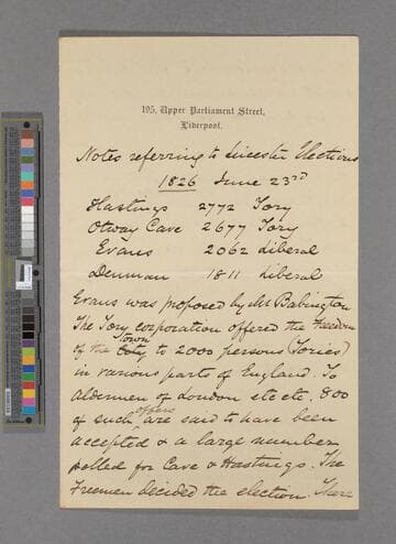 William W. Biggs. Letter to Sir George Otto Trevelyan, 2d Baronet