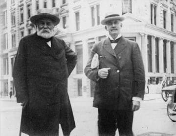 Henry E. and Collis P. Huntington in San Francisco, circa 1892