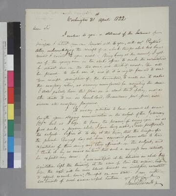 James Pleasants, Washington, D.C., letter to Thomas Jefferson