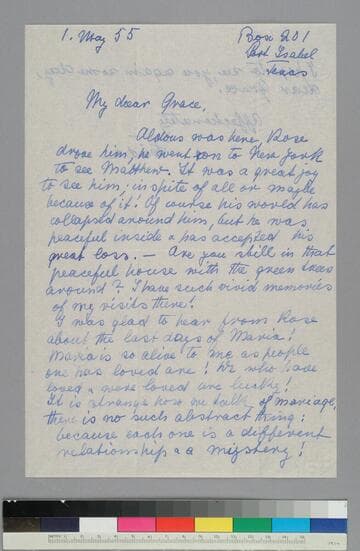 Frieda Lawrence writes to GBH