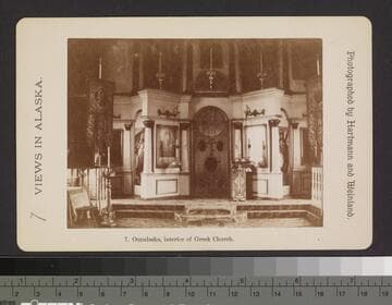 7. Ounalaska, interior of Greek Church