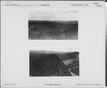 Colorado River - Desert Mesa from canyon rim