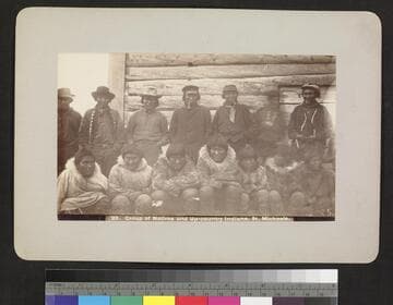 Group of natives and up-country Indians, St. Michaels