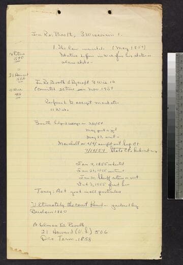 Handwritten research notes by Loren Miller
