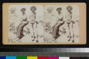 Two Cahuilla men on the Cahuilla Reservation