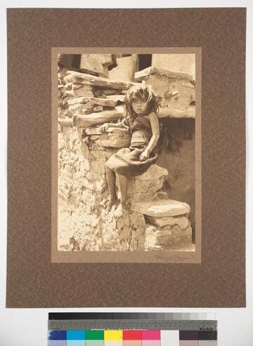 The daughter of the chief, Loluloma, Shoshongnovi, Hopiland, Arizona