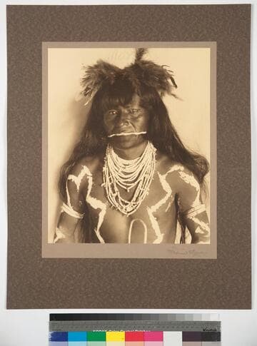 Snake Priest in full regalia. Walpi Dance, 1890, Arizona