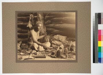 Navajo silversmith. Chinle Desert, Arizona