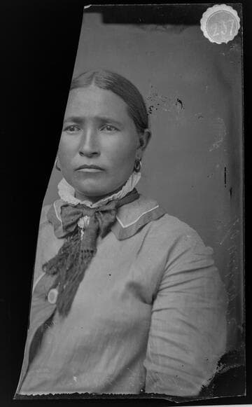 Mrs. McCoy, interpreter for Mrs. Shaw Ingalls, white missionary