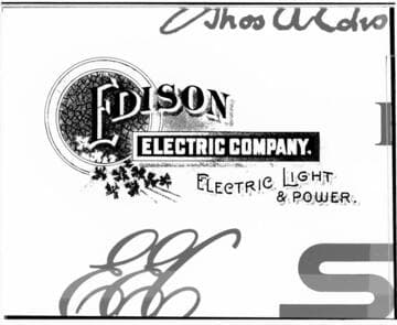 The Edison Electric Company logo or letterhead