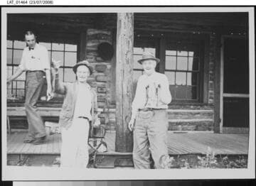 Harry Chandler with guest William Wilson at Costilla Lodge