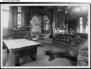 Billiard room at Vermejo Ranch