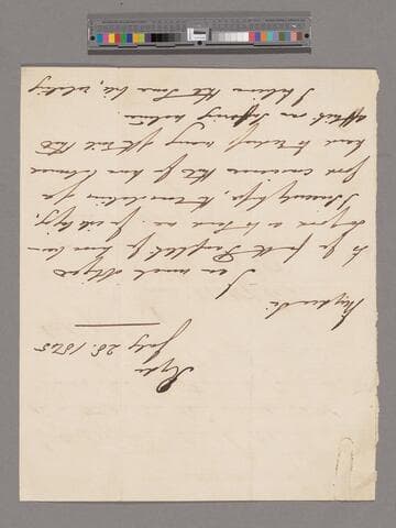 [Cooper, Anthony Ashley, 7th Earl of Shaftesbury].  Letter to Thomas Clarkson