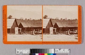 At the residence of L. J. Rose Esq. Sunny Slope San Gab'l