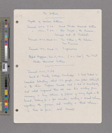 [Edwin Powell Hubble, a Biographical Memoir] : Lecturer