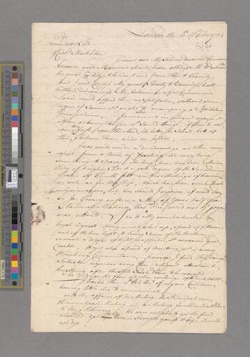 Corbyn, Thomas. Letter to Richard Shackleton