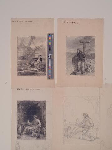 Illustration to "Robinson Crusoe"