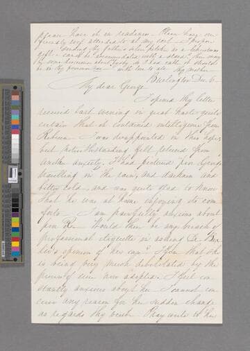 Harlan, Margaret Howell. Letter to George C. Harlan