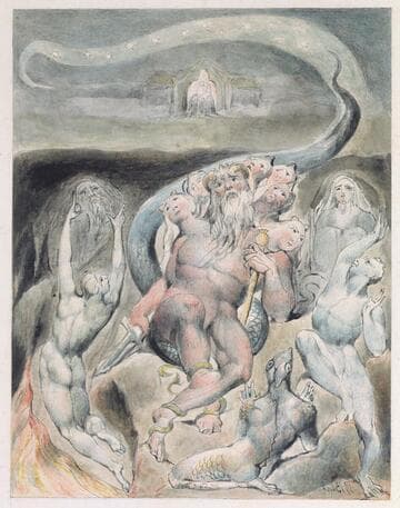Illustration 3 to Milton's "On the Morning of Christ's Nativity": The Old Dragon.