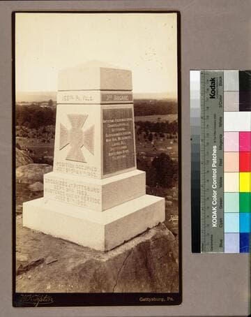 Monument honoring the 155th Pennsylvania Infantry