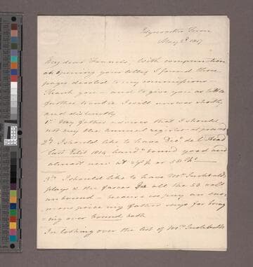 Edgeworth, Maria.  Letter to Sir Francis Beaufort