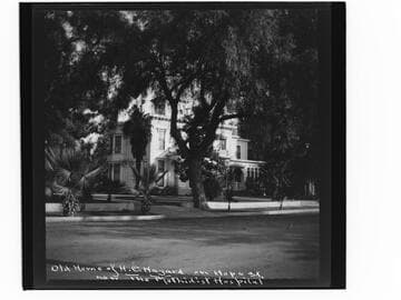 Old home of H. T. Hazard on Hope St. now the Methodist Hospital