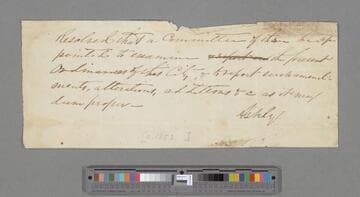 Resolution Committee of Three be Appointed