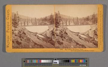 Big Cañon (Bowman) Dam. North Bloomfield Gravel Mining Company