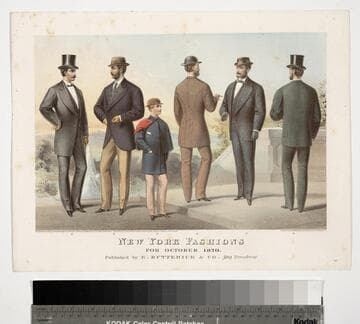 New York fashions for October 1870. Published by E. Butterick & Co. 589 Broadway