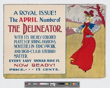 A royal issue! The April number of the delineator