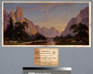 California views. No. 11. Yosemite valley, looking west