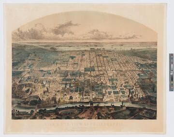 Bird’s eye view of Philadelphia