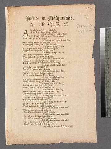 Justice in masquerade, a poem