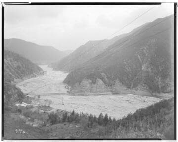 Santa Ana River #2 Powerhouse - Storm damage of March 2nd at SAR 2
