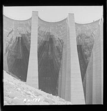 Big Creek, Florence Lake Dam - View of Intrados Arch #54