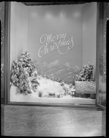 General Office display window - "Merry Christmas"