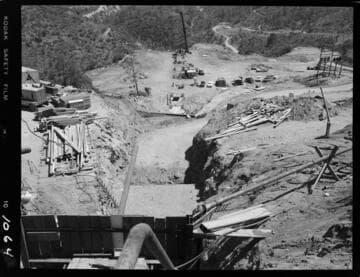 Big Creek - Mammoth Pool - Excavation of Anchor "F"