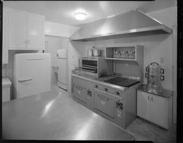 Commercial kitchen with grill & rotisserie