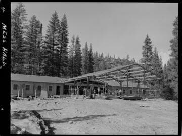 Big Creek - Mammoth Pool - Steel erection for Mess Hall kitchen