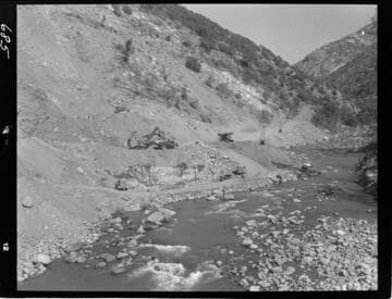 Big Creek - Mammoth Pool - Excavation operation in powerhouse area