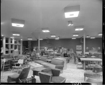 Furniture store interior