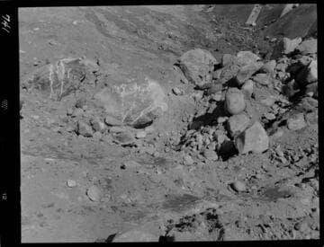 Big Creek - Mammoth Pool - General view of river bottom excavation