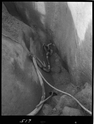 Big Creek - Mammoth Pool - De-watering in bottom of cutoff trench