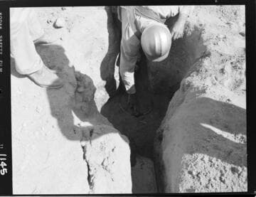 Big Creek - Mammoth Pool - Placing piezometer