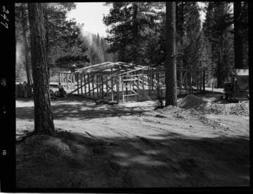 Big Creek - Mammoth Pool - Trailer court store framework