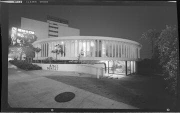 Round building on Sunset Blvd