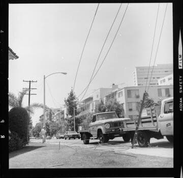 Pole removals in a city neighborhood