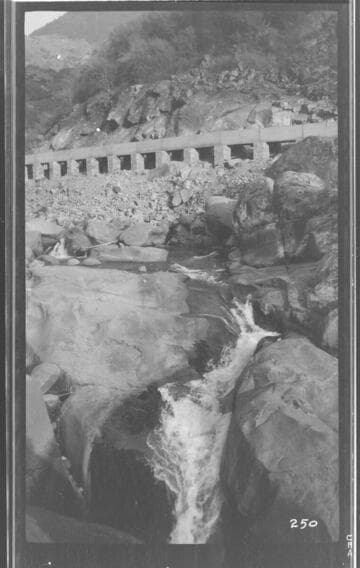 The Middle Fork branch conduit at Kaweah #3 Hydro Plant