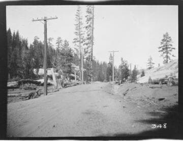 An unknown location showing distribution lines